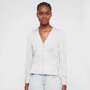 AllSaints Amalie Satin Top